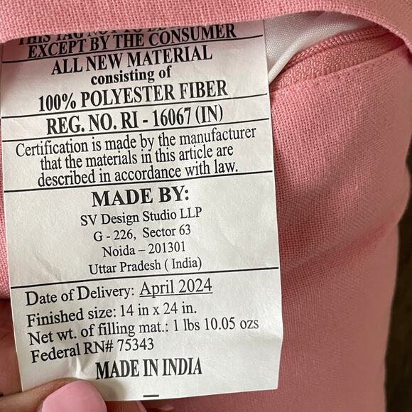 Cupcakes & Cashmere HALLOWEEN GHOST Pillow 14x24 Embroidered Pastel NEW - Picture 13 of 15